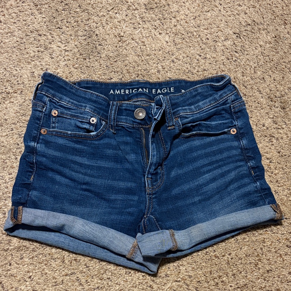 American Eagle Outfitters Dark Blue Jean Shorts